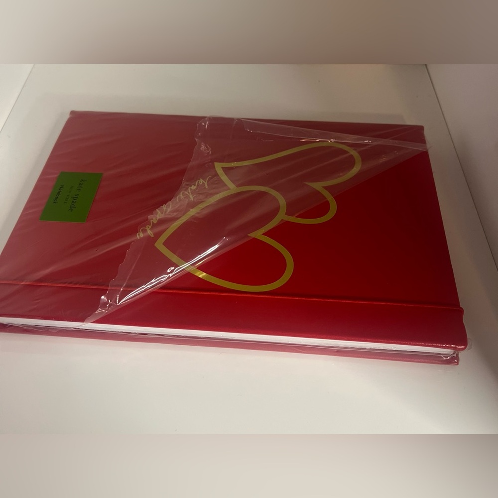 Kate Spade Red Hearts Notebook - Picture 3 of 3